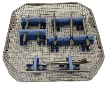 Phaco Hand Piece Wire Mesh Basket 9" x 9" x 2" With Holders