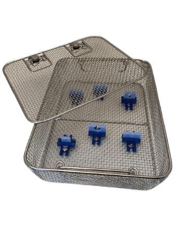 Wire Mesh Scope Tray 13" x 10" x 3" With Holders