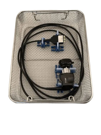 Woven Wire Mesh Camera Tray 13" x 10" x 3" With Holders