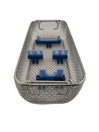 Wire Mesh Scope Tray 13" x 5.5" x 3" With Holders