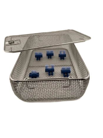 Wire Mesh Scope Tray 16" x 9" x 3.5" With Holders