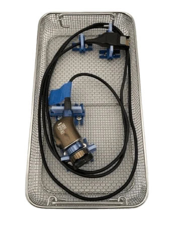 Wire Mesh Camera Tray 16" x 8.5" x 2.75" With Holders