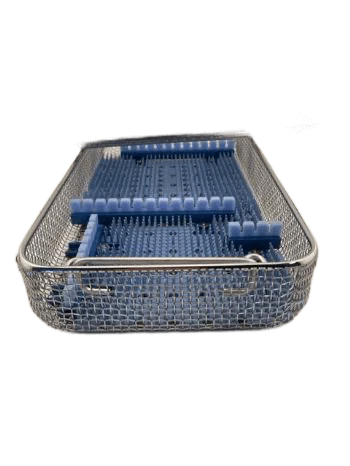 Wire Mesh Rhino Tray 16" x 8.5" x 2.75" With Holders