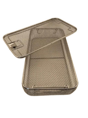 Wire Mesh Sterilization Tray 16" L x 8.5" W x 2.75" H