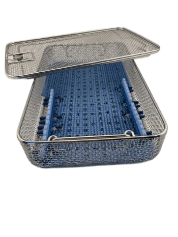 Wire Mesh Rhino Tray With Holders 16" x 10" x 3"