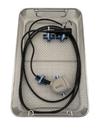 Woven Wire Mesh Camera Tray 16" x 10" x 3" With Holders