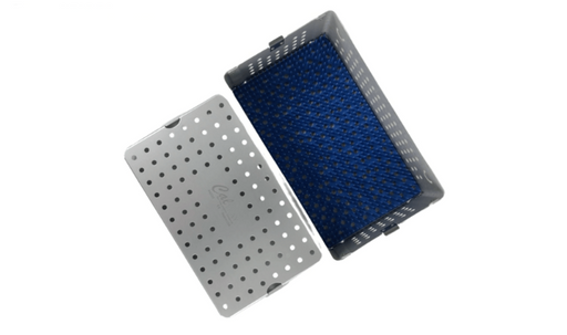 Sterilization Tray Aluminum Large 10" L X 6" W X 3" H Deep Single Layer - CalTray A4220