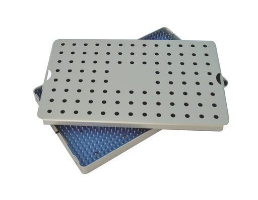 Sterilization Tray Aluminum Large Deep Size 10" L X 6" W X 0.8" H - CalTray A3000