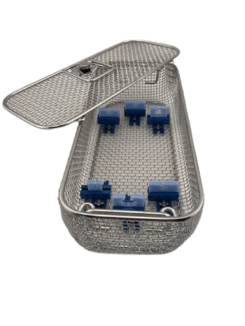 Wire Mesh Scope Tray 13" x 5.5" x 3" With Holders