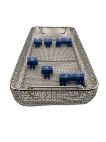 Wire Mesh Scope Tray 16" x 8.5" x 2.75" With Holders