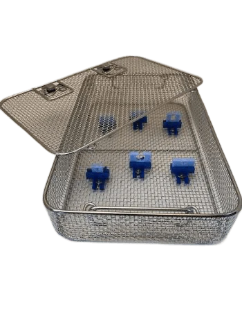 Wire Mesh Scope Tray 16" x 10" x 3" With Holders