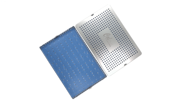 Sterilization Tray Aluminum Extra Large Single Layer 15" L X 10" W X 0.8" H - CalTray A7000