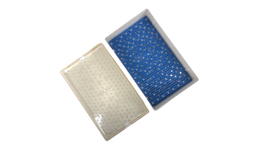 18-301 Plastic Sterilizing Tray with Silicone Finger Mat, Small